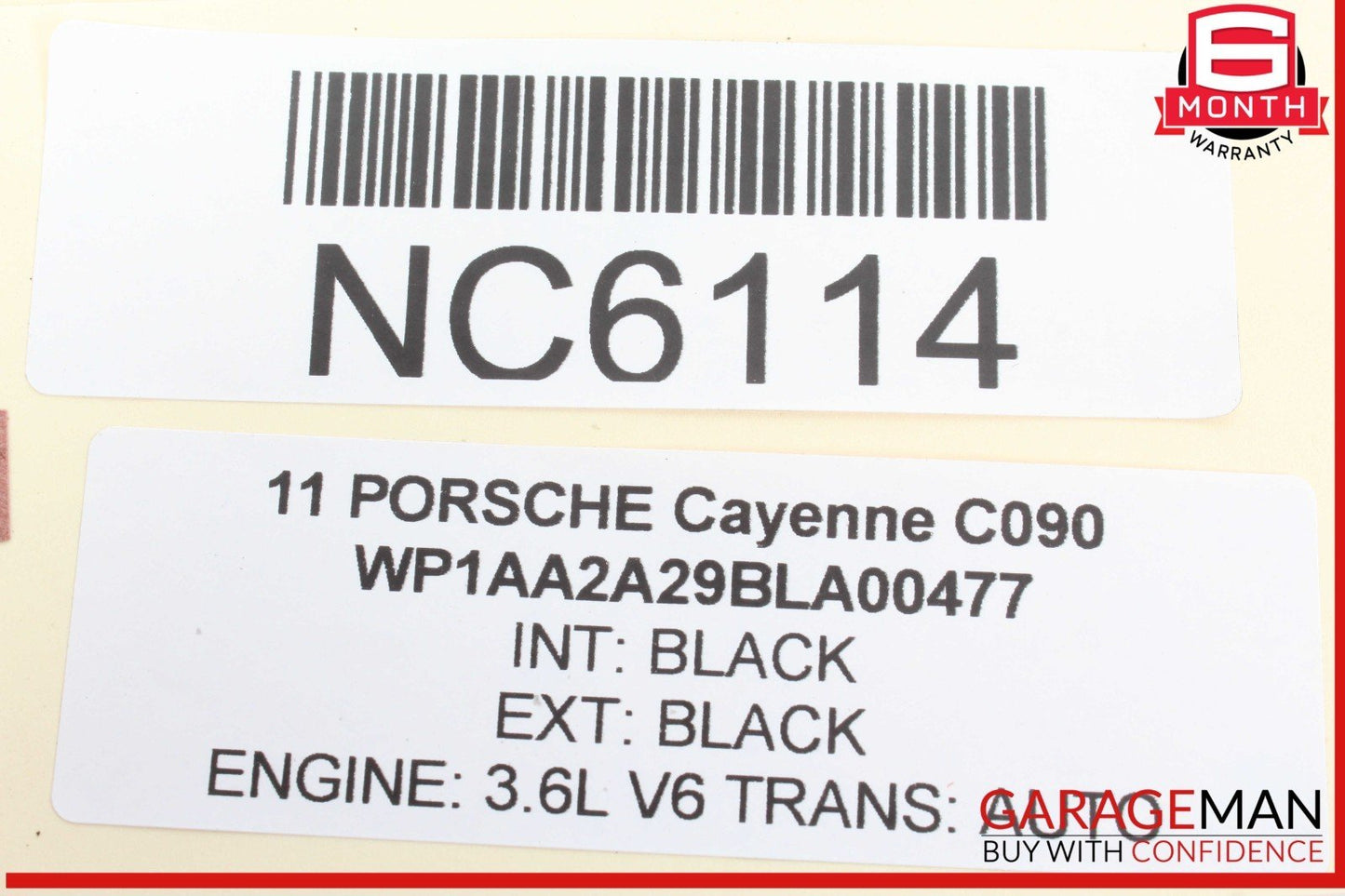 11-18 Porsche Cayenne 958 Rear Left Driver Side Exterior Door Handle OEM