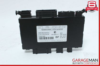 03-11 Mercedes W211 E350 CLS500 Front Right Side Under Seat Control Module OEM