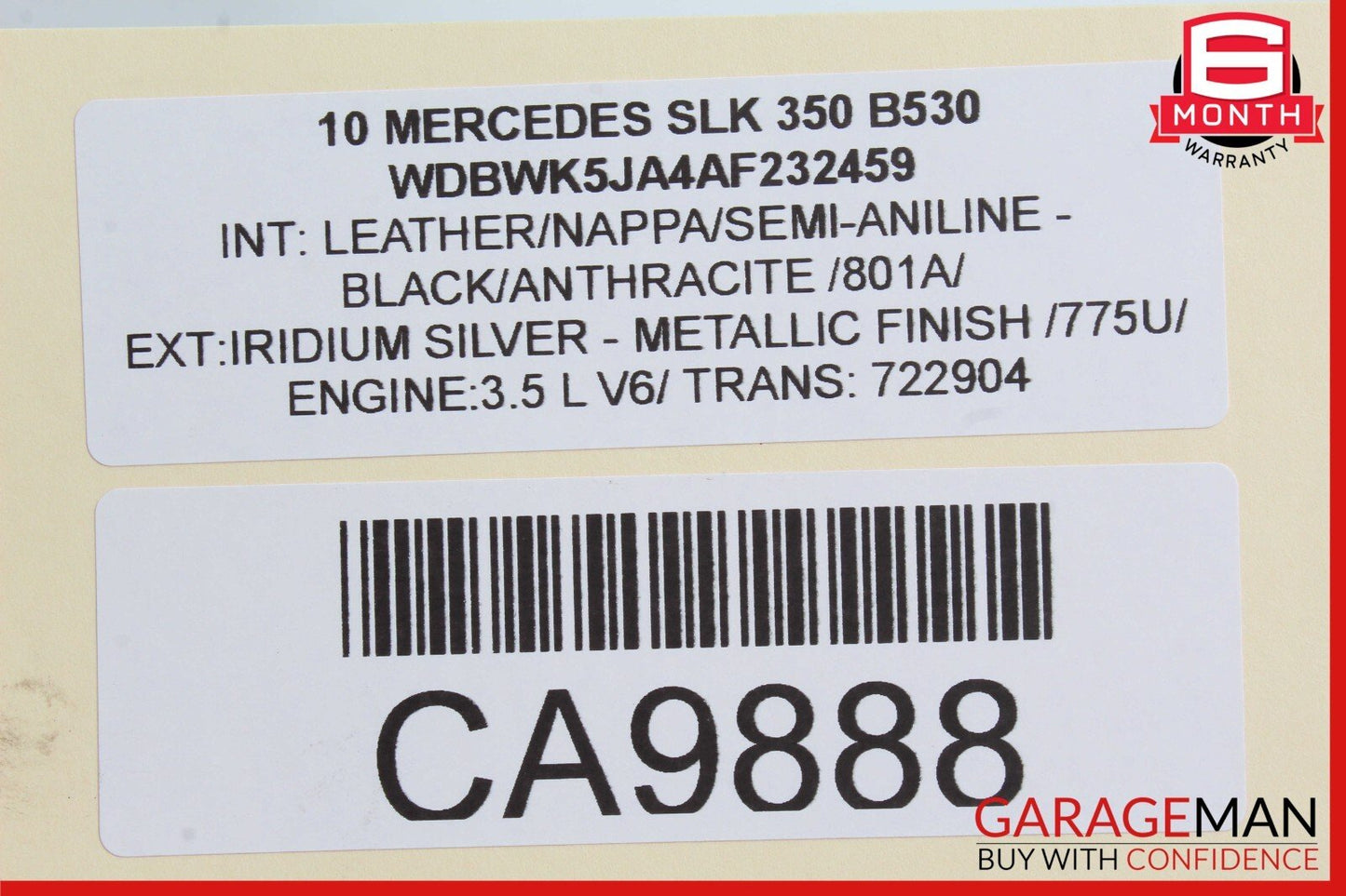 05-11 Mercedes R171 SLK350 SLK55 Front Left Driver Side Lower Control Arm OEM