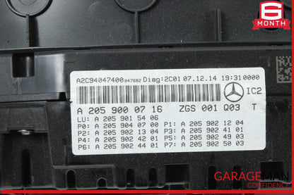 15-18 Mercedes W205 C300 Speedometer Odometer Instrument Cluster Gauge OEM