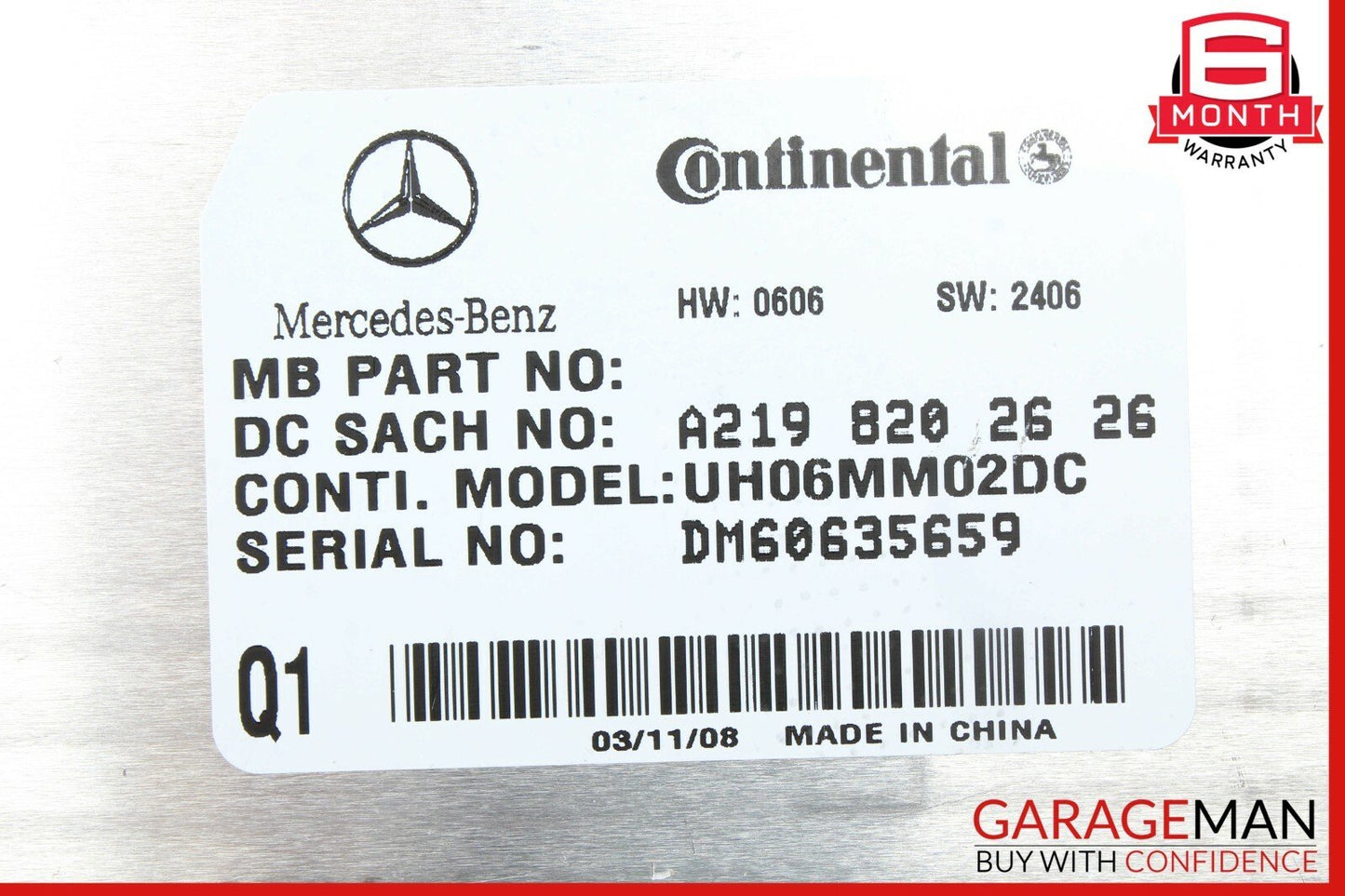 06-09 Mercedes W211 E350 Communication Control Module 2198202626 OEM