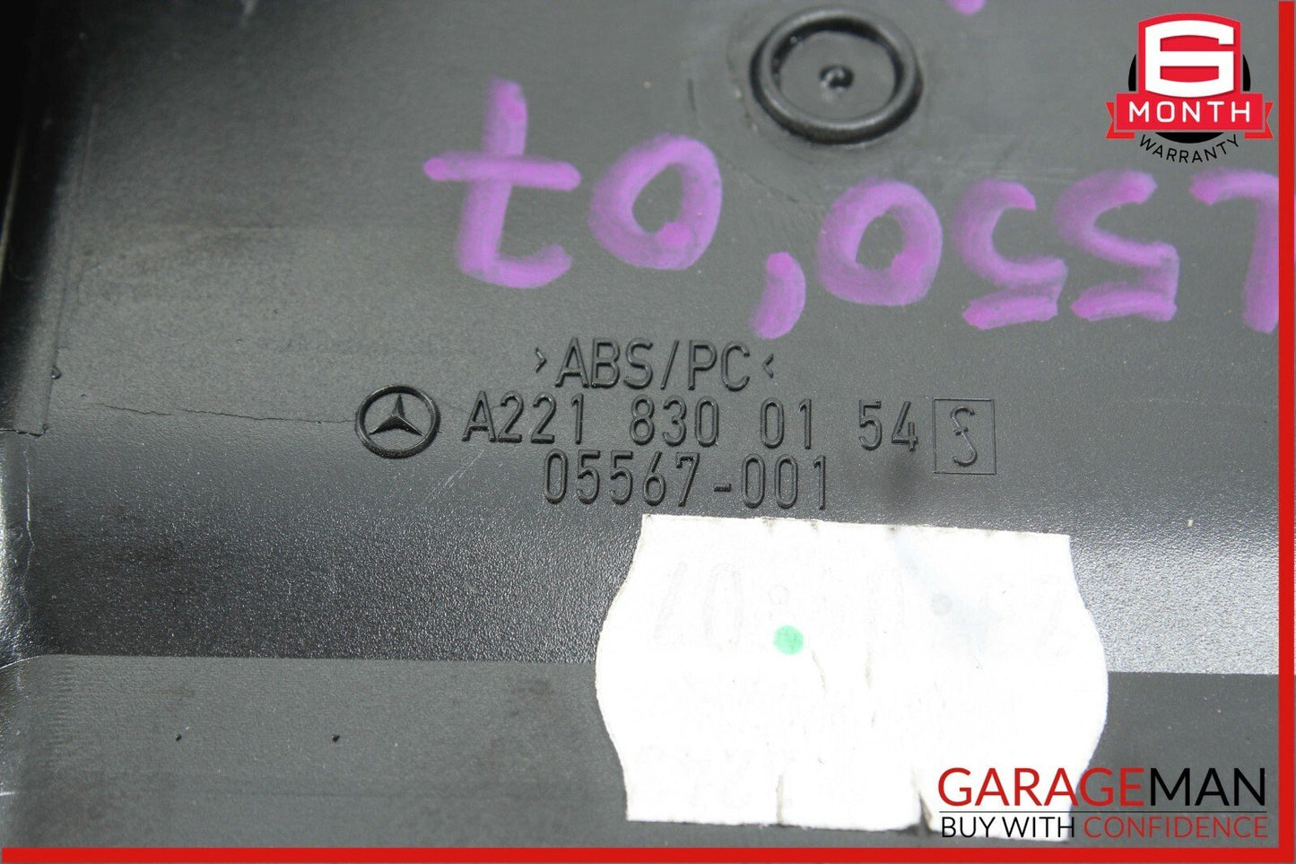 07-13 Mercedes W216 CL550 S400 S550 Dashboard AC A/C Air Vent Left Black OEM