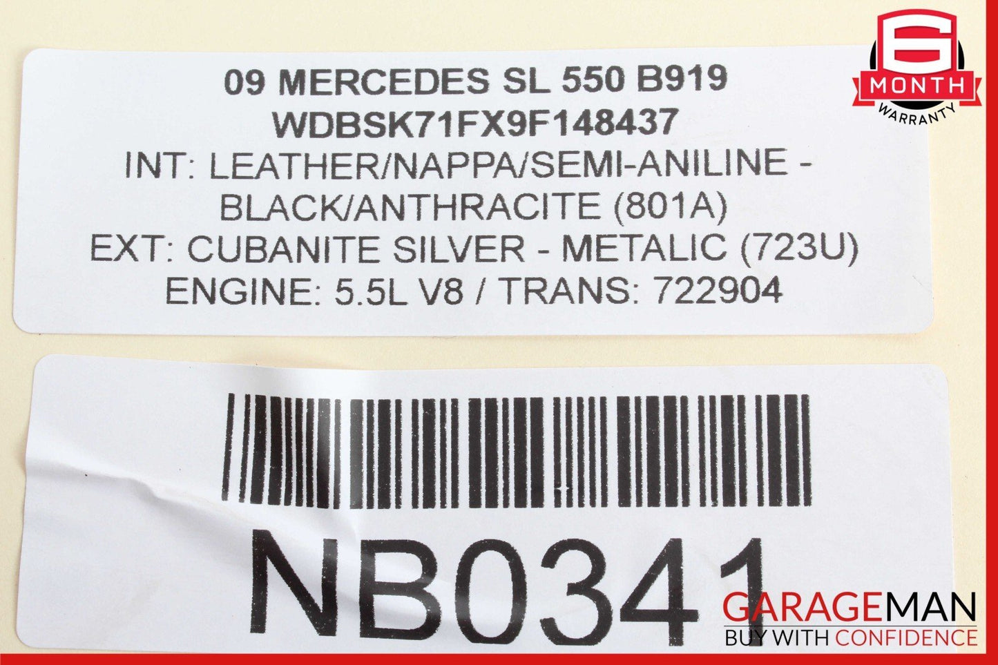 07-12 Mercedes R230 SL550 SL600 Sachs Rear Right ABC Hydraulic Shock Absorber
