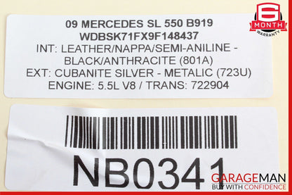 07-12 Mercedes R230 SL550 SL600 Sachs Rear Right ABC Hydraulic Shock Absorber