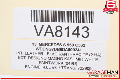 07-13 Mercedes W221 S550 Rear Left Driver Side Window Regulator Motor OEM
