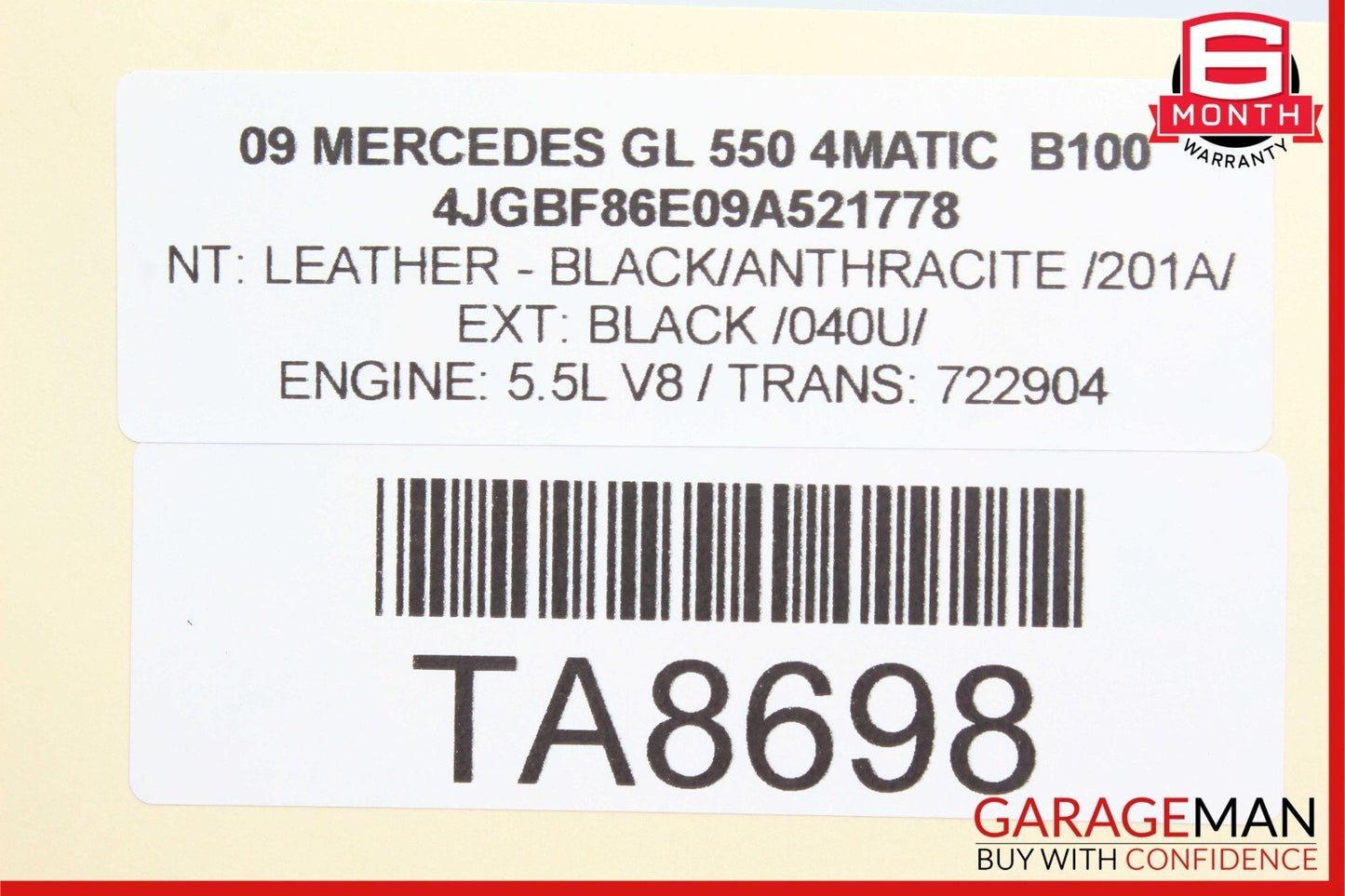 07-12 Mercedes X164 GL550 4MATIC Rear Subwoofer Audio Speaker Harman Kardon OEM