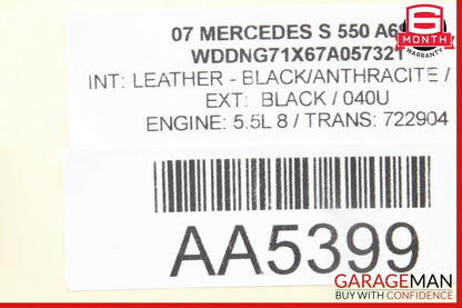 07-13 Mercedes W221 S550 CL600 Trunk Lid Unlock Release Handle 2217500893 OEM
