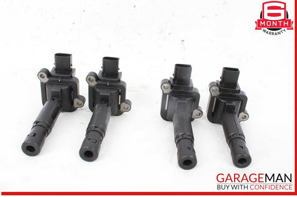 12-15 Mercedes W204 C250 Engine Ignition Coil Spark Plug 0001502580 Set of 4 OEM
