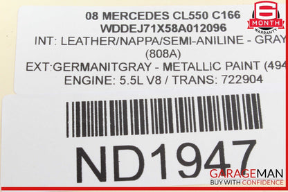 07-14 Mercedes W216 CL550 S550 Electronic Parking Button Switch 2215401445 OEM