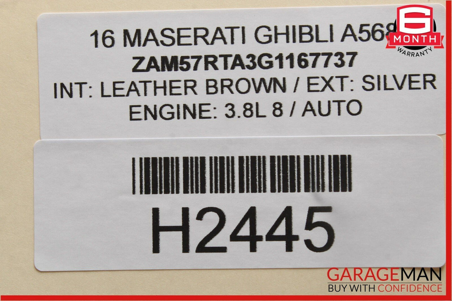 14-17 Maserati Ghibli Front Right Side Exterior Door Handle Assembly Chrome