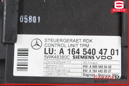 06-13 Mercedes X164 GL450 4MATIC Rear SAM Fuse Relay Box w/ TPMS Control Module