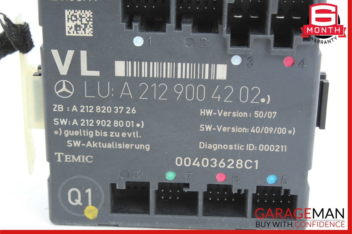 08-18 Mercedes CLS400 E350 C250 Front Left Driver Side Door Control Module Unit