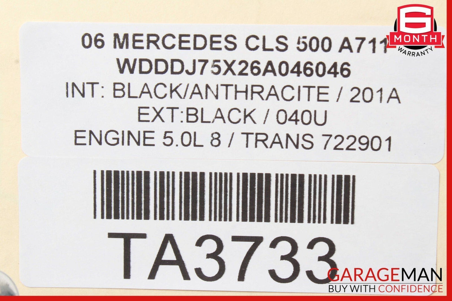 05-08 Mercedes W219 CLS500 AMG Rear Exhaust System Muffler Tip Assembly OEM