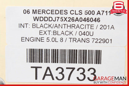 05-08 Mercedes W219 CLS500 AMG Rear Exhaust System Muffler Tip Assembly OEM