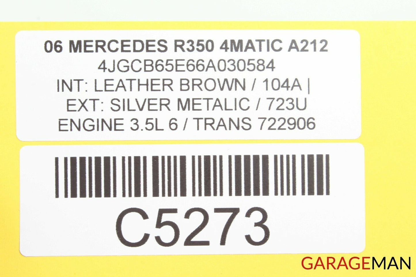 06-10 Mercedes W251 R350 Left & Right Side Door Corner Tweeter Speaker Set Brown