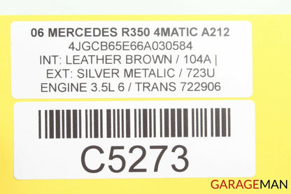 06-10 Mercedes W251 R350 Left & Right Side Door Corner Tweeter Speaker Set Brown