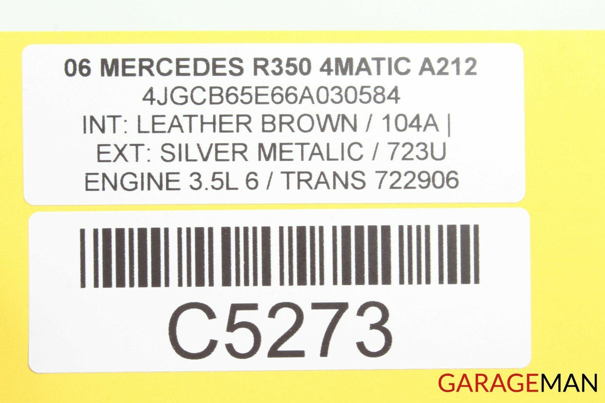 06-10 Mercedes W251 R350 Left & Right Side Door Corner Tweeter Speaker Set Brown