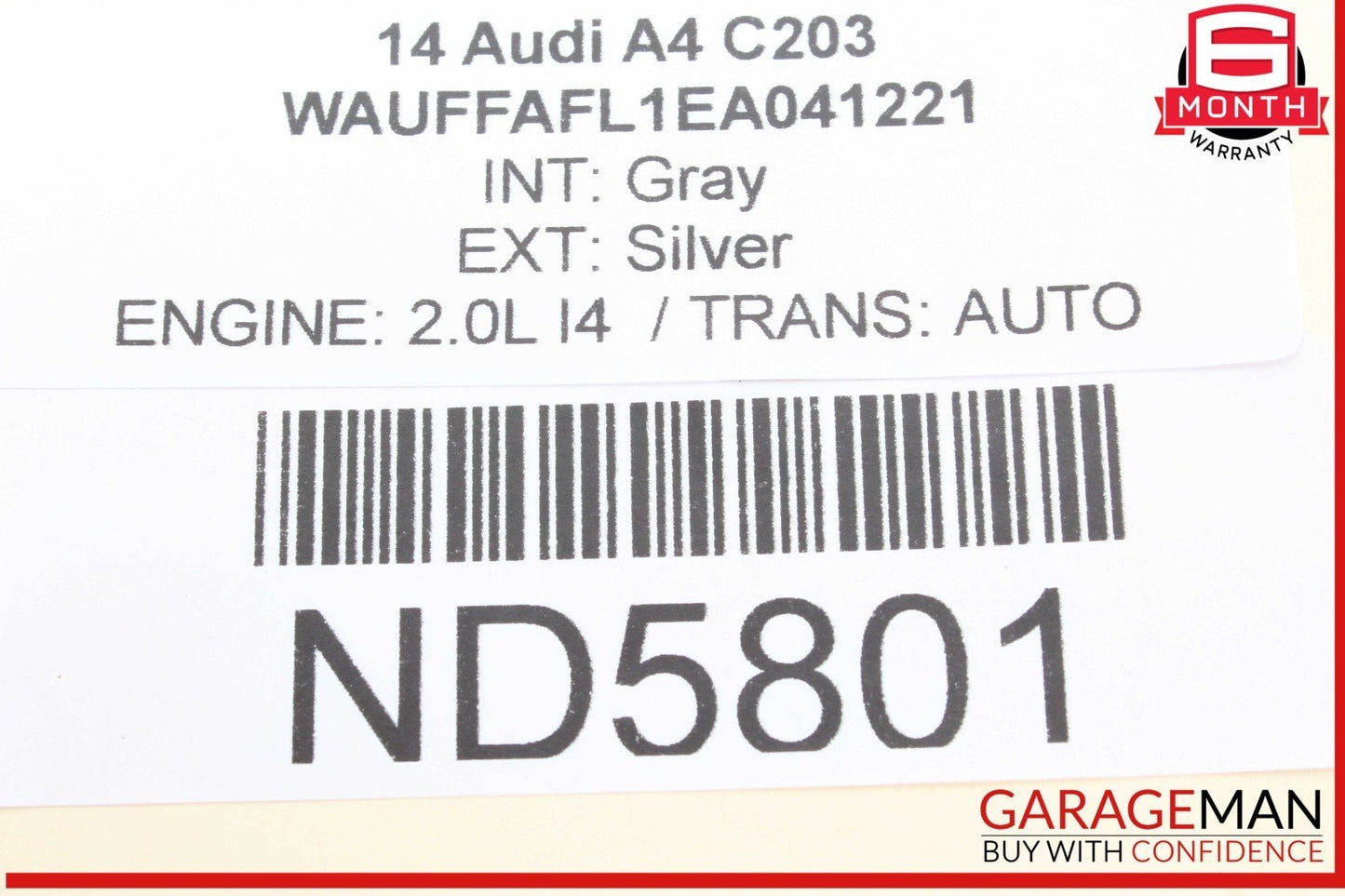 09-18 Audi A4 A6 A7 S4 Rear Left or Right Side Lower Forward Control Arm OEM