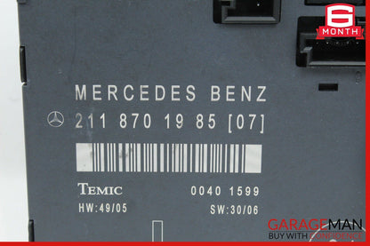 03-09 Mercedes W211 E350 E63 AMG Front Left Driver Side Door Control Module OEM