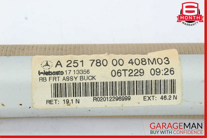 06-13 Mercedes W251 R320 R500 Panoramic Sunroof Roller Blind Shade Cover Brown