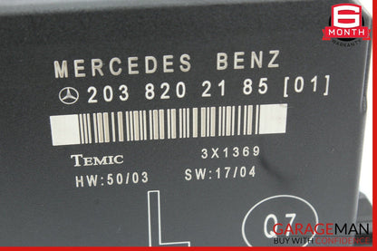 01-07 Mercedes W203 C280 C320 C55 AMG Rear Left Side Door Controller Module Unit