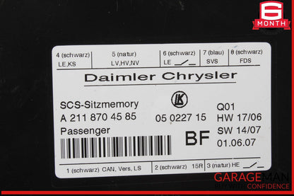 03-12 Mercedes W211 E350 GL550 ML350 Front Right Seat Control Module OEM