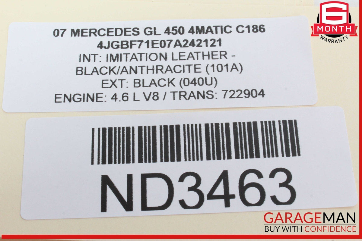 06-13 Mercedes X164 GL450 4MATIC Rear Right Side Door Lock Latch Actuator OEM