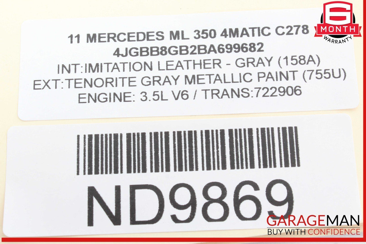 08-18 Mercedes W164 ML350 4MATIC Subwoofer Amp Amplifier Harman Becker OEM