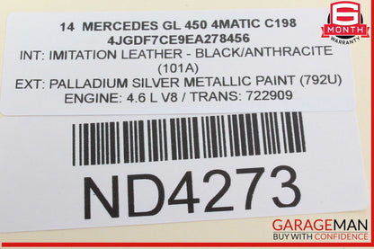 13-19 Mercedes X166 GL450 4MATIC Rear SAM Module Control Unit Signal Acquisition