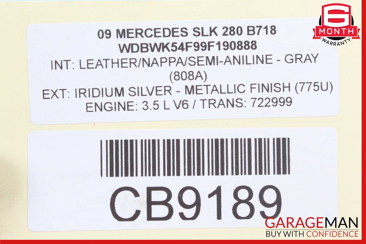 05-11 Mercedes R171 SLK300 Rear Left or Right Side Suspension Lower Control Arm