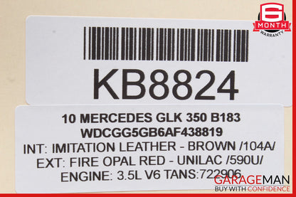 08-12 Mercedes X204 GLK350 C300 E350 Front Right Side Door Control Module OEM