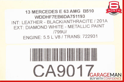 10-17 Mercedes W212 E350 E500 E63 AMG Rear Right / Left Lower Control Arm OEM