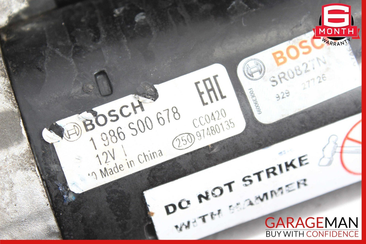 03-11 Mercedes W221 S550 SLK350 E350 Bosch Engine Starter Motor Unit 1986S00678