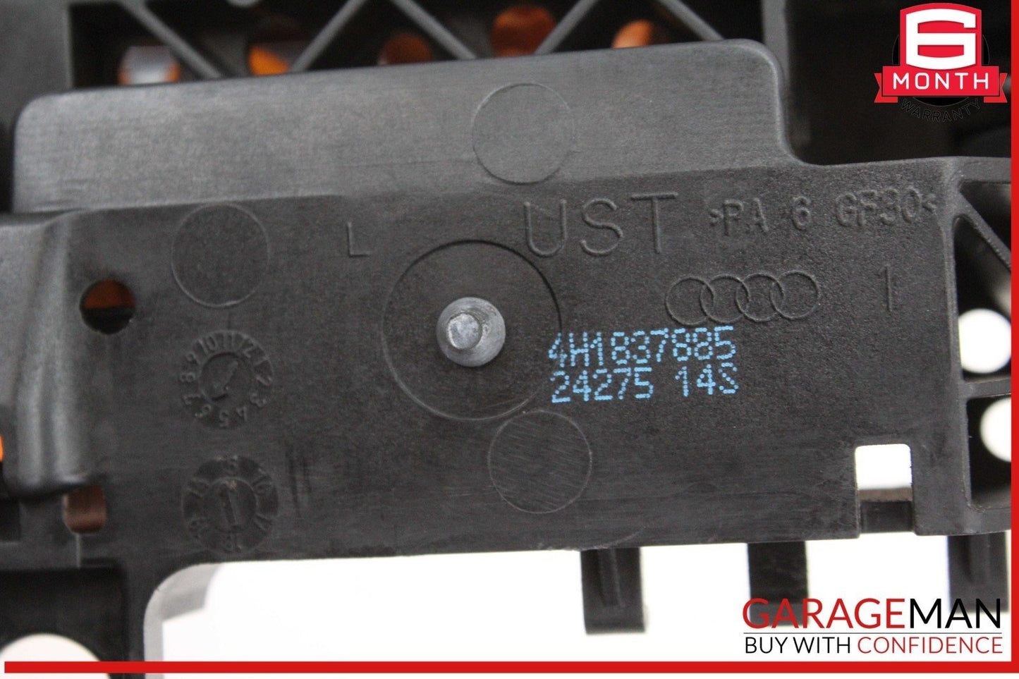 11-18 Audi A8 S8 Front Left Driver Side Exterior Door Handle Gray 4H1837885 OEM