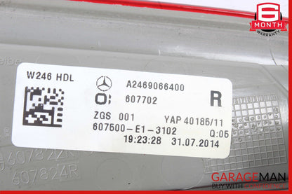 12-19 Mercedes B-Class W242 W246 Rear Right Side Tailgate Light Lamp OEM