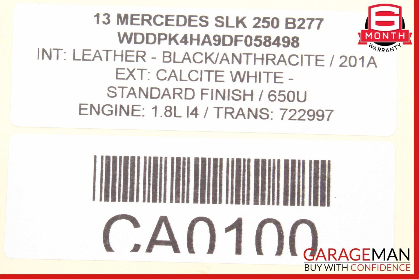 12-16 Mercedes R172 SLK250 E350 Front Right Side Lower Wishbone Control Arm OEM
