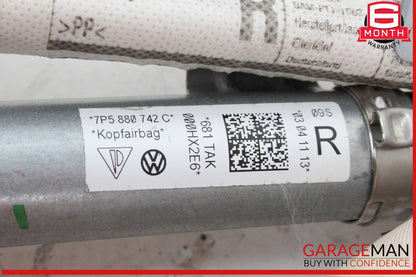 11-18 Porsche Cayenne 958 Right Passenger Side Roof Curtain Air Bag Airbag OEM