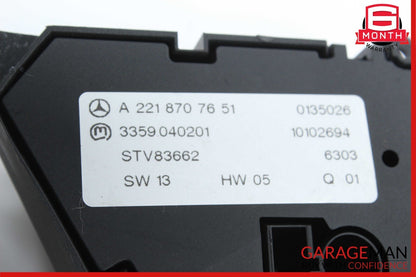 07-14 Mercedes W221 S550 CL550 Front Left Side Seat Control Switch Set Assembly