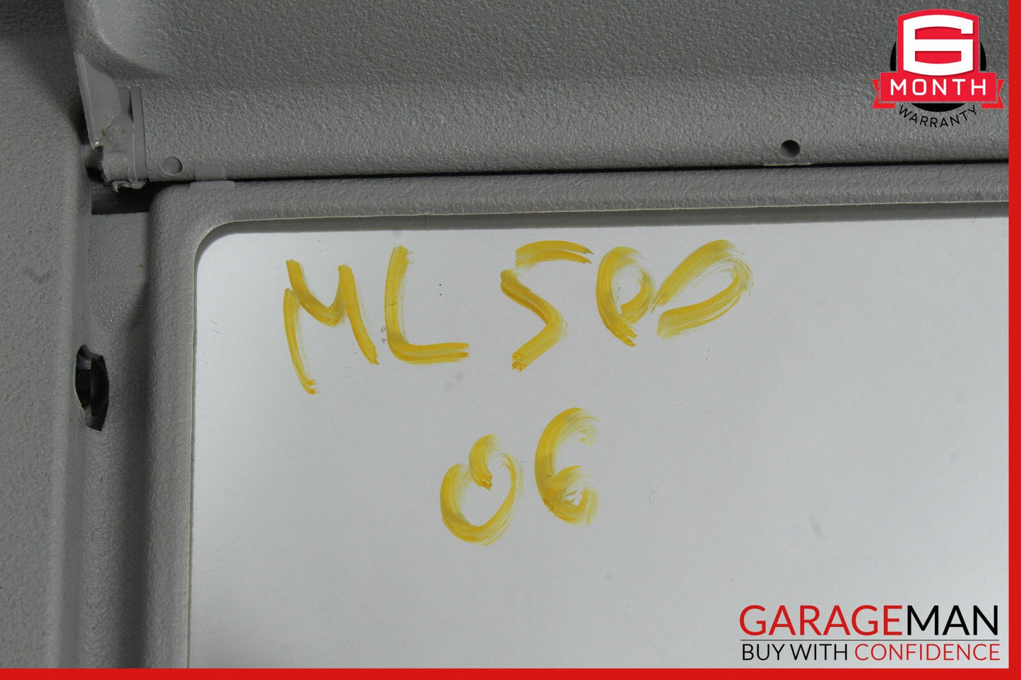 06-12 Mercedes X164 GL450 ML350 Front Right Side Sun Visor Sunvisor Shade Gray