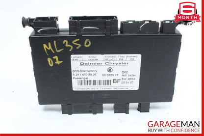 03-12 Mercedes W164 ML350 SLK280 Front Right Side Seat Control Module Unit OEM