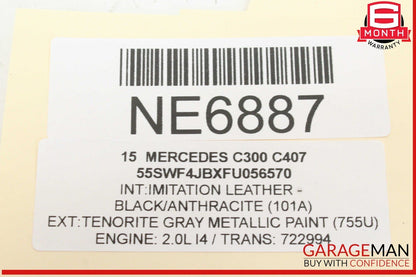 15-20 Mercedes W205 C300 Rear Left Driver Side Door Lock Latch Actuator OEM