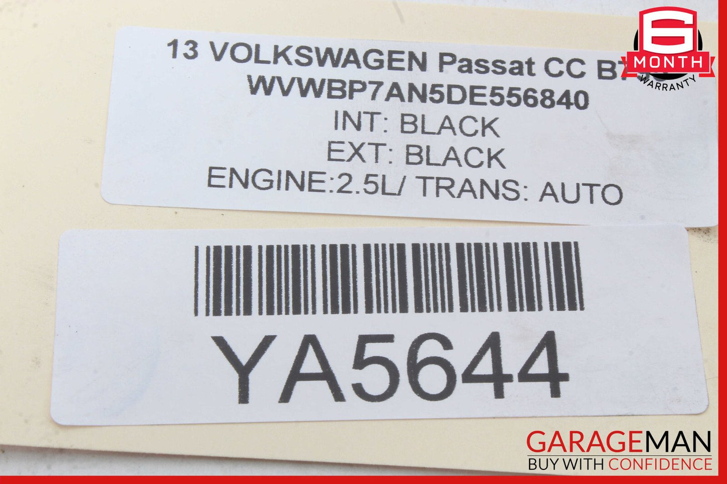 13-17 Volkswagen VW CC Front Right CV Axle Shaft OEM