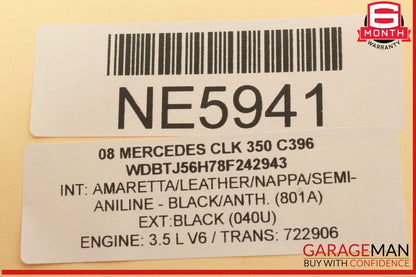 03-09 Mercedes W209 CLK350 CLK55 AMG CLK320 Rear Temic Control Module Unit OEM