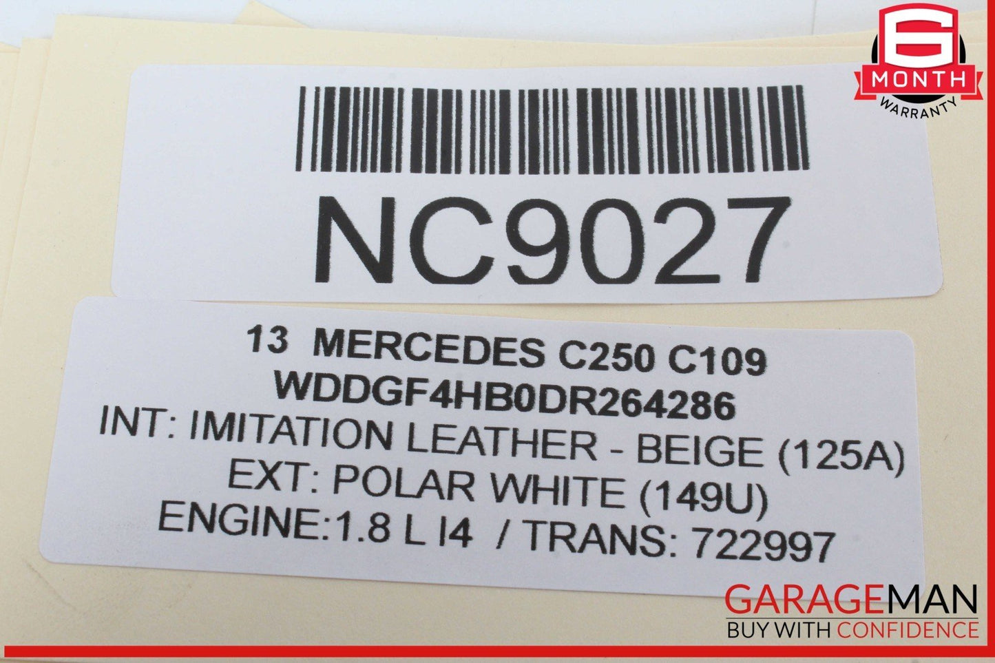 12-14 Mercedes W204 C250 C300 Front / Rear Right Side Exterior Door Handle OEM