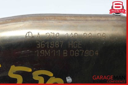 12-18 Mercedes W212 E550 CLS550 4.6L Right Exhaust Pipe Adapter 2781400808 OEM