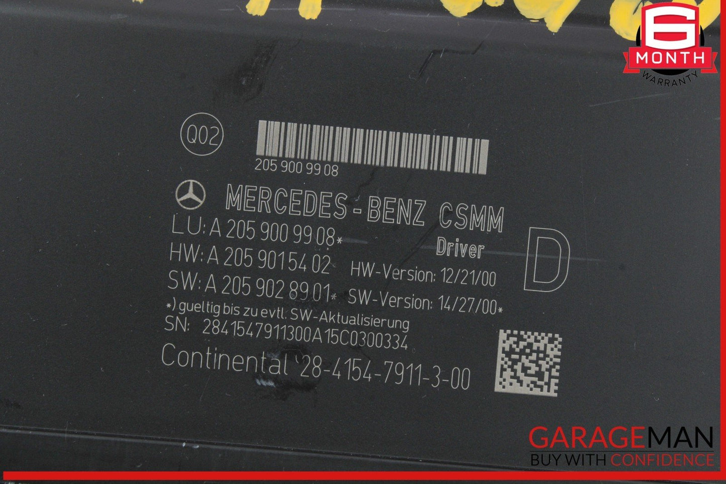 15-20 Mercedes W205 C300 C350e Front Left Driver Side Seat Control Module OEM