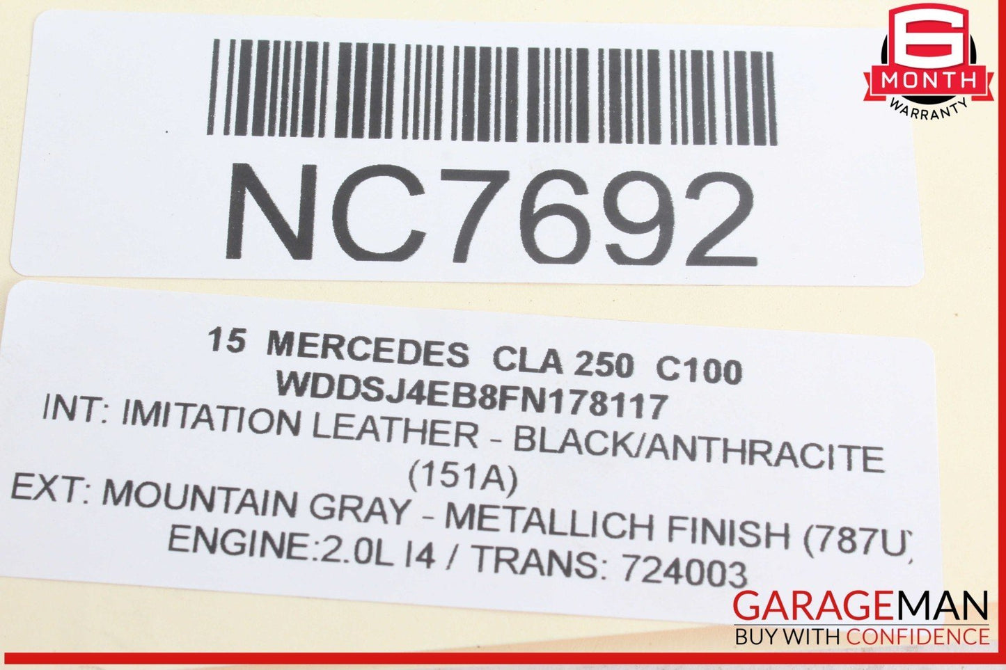 14-19 Mercedes W117 CLA250 Front Left Driver Side Lower Control Arm OEM