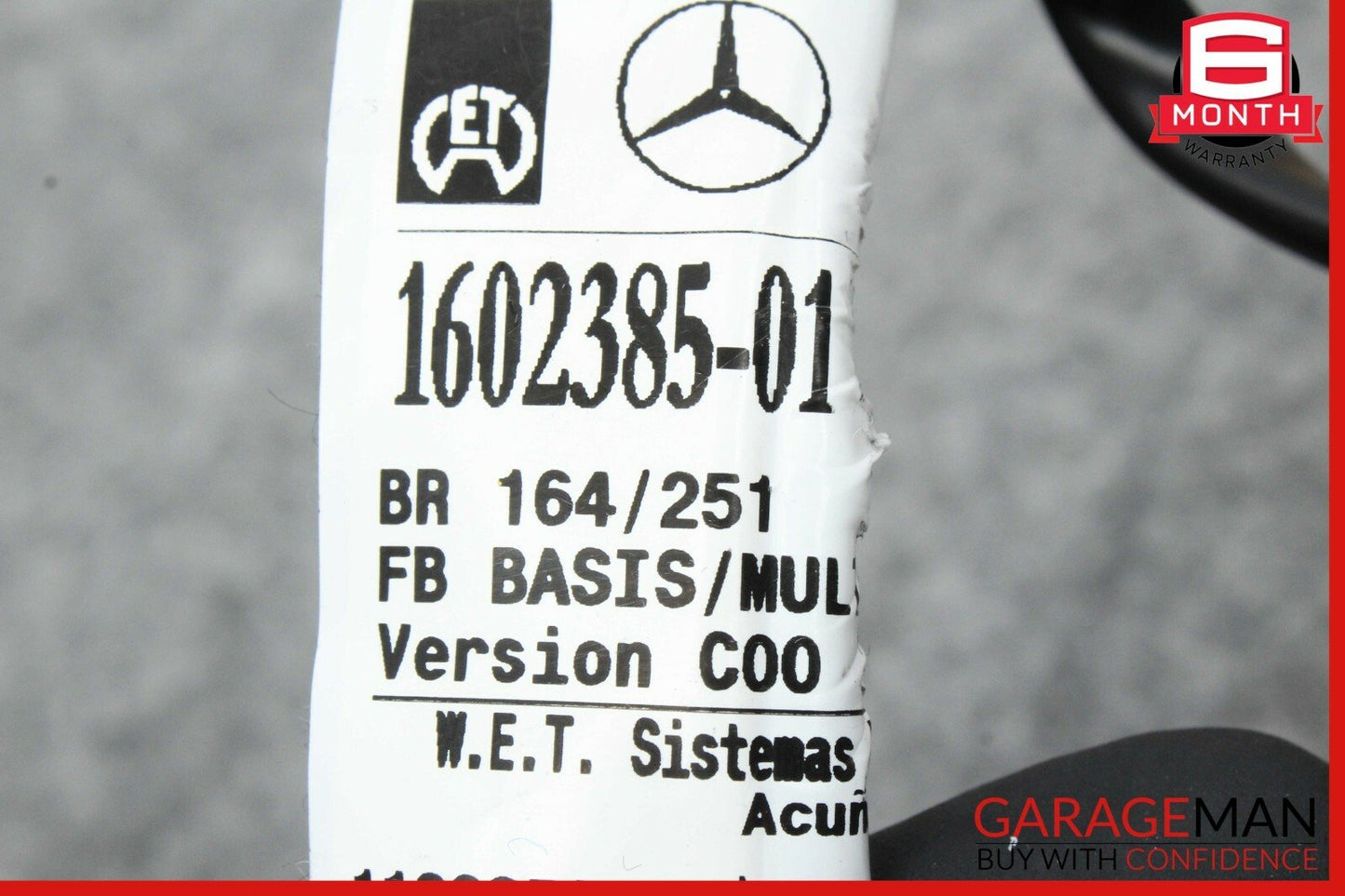 06-10 Mercedes W251 R350 Front Right Side Top Upper Seat Cushion Leather Gray