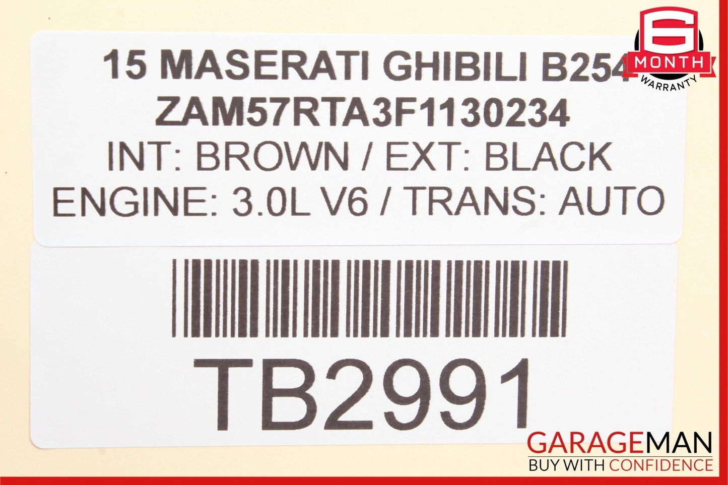 14-17 Maserati Ghibli Rear Left Side Door Lock Latch Actuator Mechanism OEM