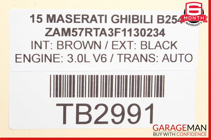14-17 Maserati Ghibli Rear Left Side Door Lock Latch Actuator Mechanism OEM